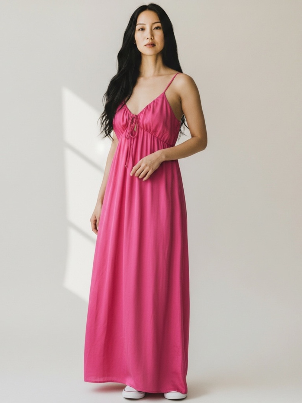 wild fable Hot Pink Maxi Slip Dress